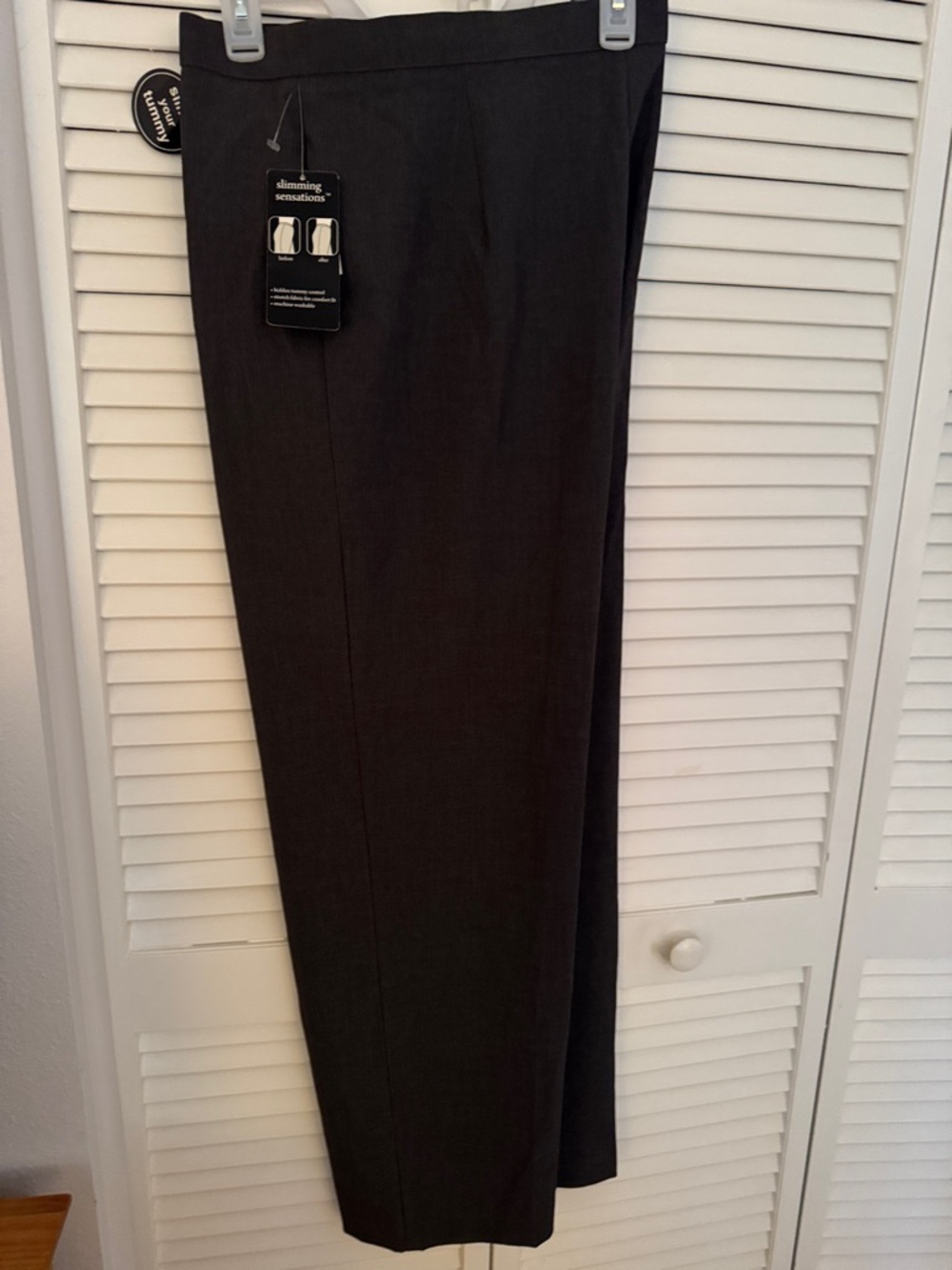 NWT Women’s Counterparts tummy control grey slacks, size 18